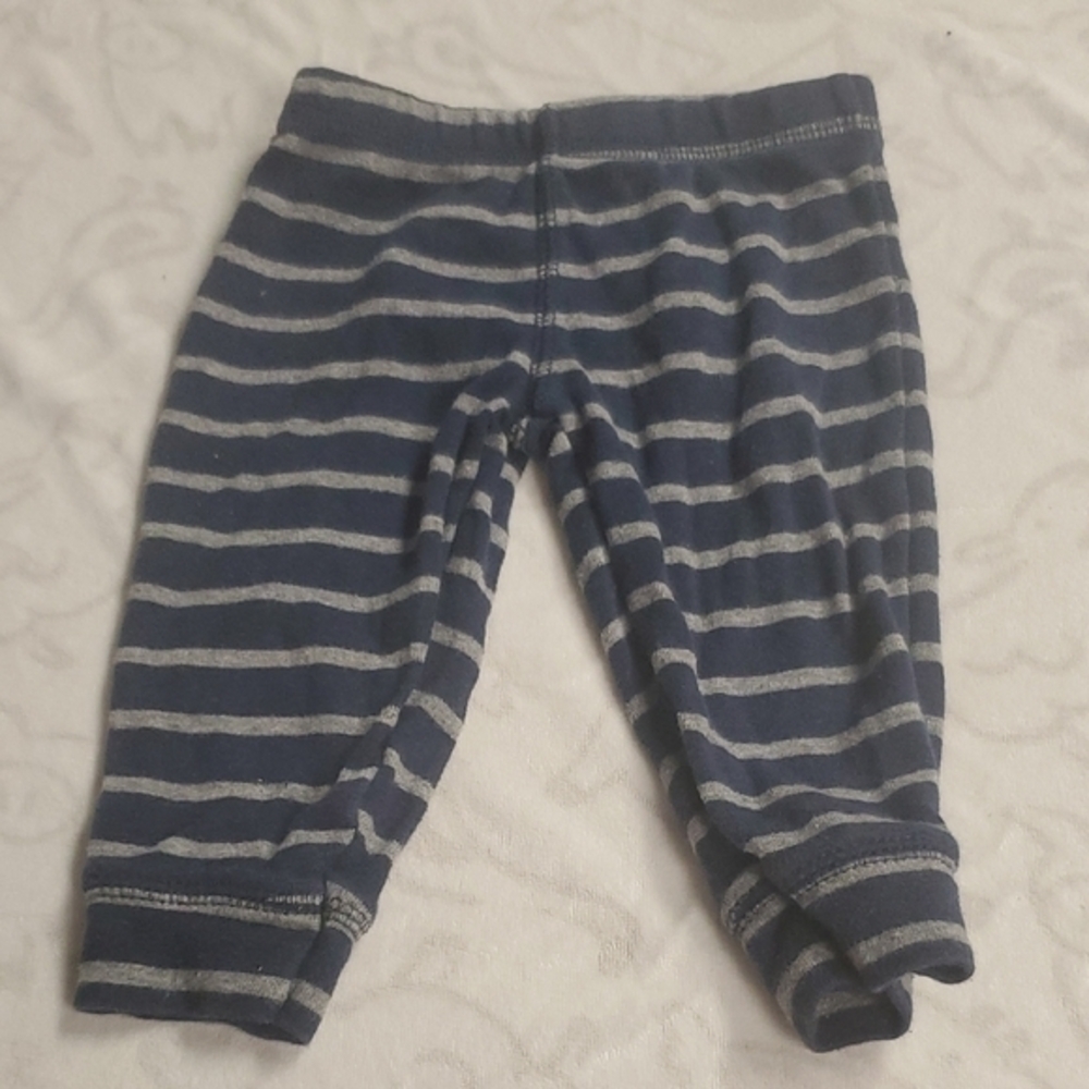 🐻 Carter's Navy and Gray Striped Joggers